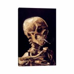 Head Of A Skeleton With Burning Cigarette, c. 1885-1886 by Vincent van Gogh (26"H x 18"W x 0.75"D)