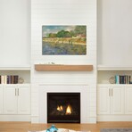 Bank Of The Seine, 1887 by Vincent van Gogh (18"H x 26"W x 1.5"D)