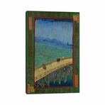 Japonaiserie: The Bridge In The Rain (After Hiroshige), Paris, 1887 by Vincent van Gogh (26"H x 18"W x 1.5"D)