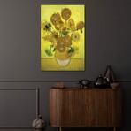 Sunflowers (Repetition Of The Fourth Version), 1889 by Vincent van Gogh (26"H x 18"W x 0.75"D)