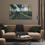 Landscape with woman and child, 1883 by Vincent van Gogh (18"H x 26"W x 0.75"D)