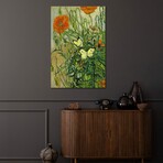 Butterflies and Poppies by Vincent van Gogh (26"H x 18"W x 1.5"D)