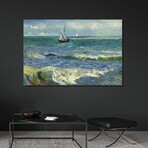 Seascape Near Les Saintes Maries de la Mer by Vincent van Gogh (18"H x 26"W x 1.5"D)