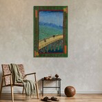 Japonaiserie: The Bridge In The Rain (After Hiroshige), Paris, 1887 by Vincent van Gogh (26"H x 18"W x 1.5"D)