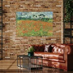 Field Of Poppies, Auvers-sur-Oise, 1890 by Vincent van Gogh (18"H x 26"W x 0.75"D)