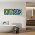 Irises, 1889 by Vincent van Gogh (16"H x 48"W x 0.75"D)