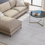 Layla Area Rug  // Silver (162"L x 114"W x 0.40"H)