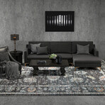 Yousuf Area Rug  // Charcoal (159"L x 114"W x 0.30"H)