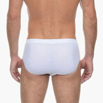 4 Pack Cotton Bikini // Heather Gray + White + Black + White (S)