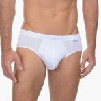 4 Pack Cotton Bikini // Heather Gray + White + Black + White (S)
