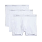 3 Pack Cotton Boxer Brief // White (S)