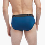 6 Pack (X) Sport Mesh No Show Brief // Navy + Surf + Den Blue + Riv Blue + Trad Camo-Den (S)