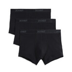 3 Pack Cotton No Show Trunk // Black (S)