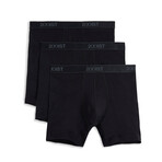 3 Pack Cotton 6" Boxer Brief // Black (S)