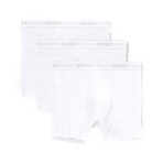 3 Pack Cotton 6" Boxer Brief // White (S)