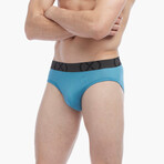 6 Pack (X) Sport Mesh No Show Brief // Navy + Alloy + Larkspur + Gibr Sea + Blue Coral (S)