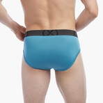 6 Pack (X) Sport Mesh No Show Brief // Navy + Alloy + Larkspur + Gibr Sea + Blue Coral (S)