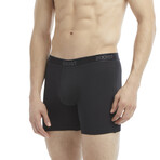 3 Pack Cotton 6" Boxer Brief // White, Black, Heather Gray (S)