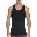 3 Pack Cotton Tank Shirts // Black (S)