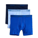 3 Pack Cotton 6" Boxer Brief // Navy, Cobalt, Porcelain (S)