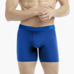 3 Pack Cotton 6" Boxer Brief // Navy, Cobalt, Porcelain (S)