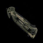 "Don't Tread On Me" Camo Rescue Liner Lock // 5"