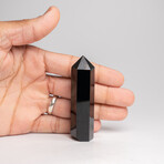Genuine Polished Black Obsidian Point
