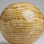 Genuine Polished Banded Aragonite Sphere from Morocco // 3 lbs
