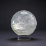 Genuine Polished Calcite Sphere on Acrylic Stand