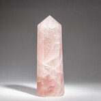 Genuine Rose Quartz Polished Point from Brazil // 1.9 lbs