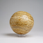 Genuine Polished Banded Aragonite Sphere from Morocco // 3 lbs