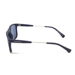 Men's Designer Sunglasses // Matte Blue + Blue