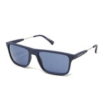 Men's Designer Sunglasses // Matte Blue + Blue