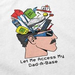 Dad a Base T-Shirt // White (S)