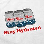 Stay Hydrated Dads T-Shirt // White (S)