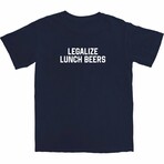 Legalize Lunch Beers T-Shirt // Navy (S)