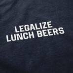 Legalize Lunch Beers T-Shirt // Navy (S)
