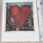 Dine // Hand Colored Vienese Hearts #1 // 1990
