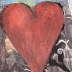 Dine // Hand Colored Vienese Hearts #1 // 1990