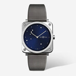 Bell & Ross Br S Blue Diamond Eagle Quartz // BRS-EA-ST-LGD/SCR/SAT // Store Display