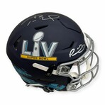 Patrick Mahomes & Tom Brady // Limited Edition /15  // Autographed Super Bowl LV Authentic Flex Helmet