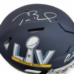 Patrick Mahomes & Tom Brady // Limited Edition /15  // Autographed Super Bowl LV Authentic Flex Helmet