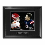 Patrick Mahomes & Tom Brady // Unsigned Photograph + Framed