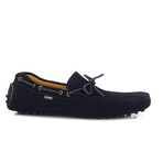 Suede Leather City Drivers // Dark Blue (40)