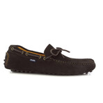 Suede Leather City Drivers // Dark Brown (40)