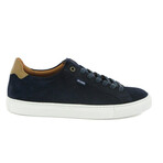 Suede Leather Sneakers // Dark Blue (41)