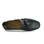 Pull Up Leather City Drivers // Black (39)