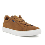 Suede Leather Sneakers // Camel (41)