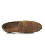 Suede Leather Yacht Loafers // Brown (39)