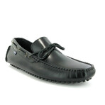 Pull Up Leather City Drivers // Black (39)